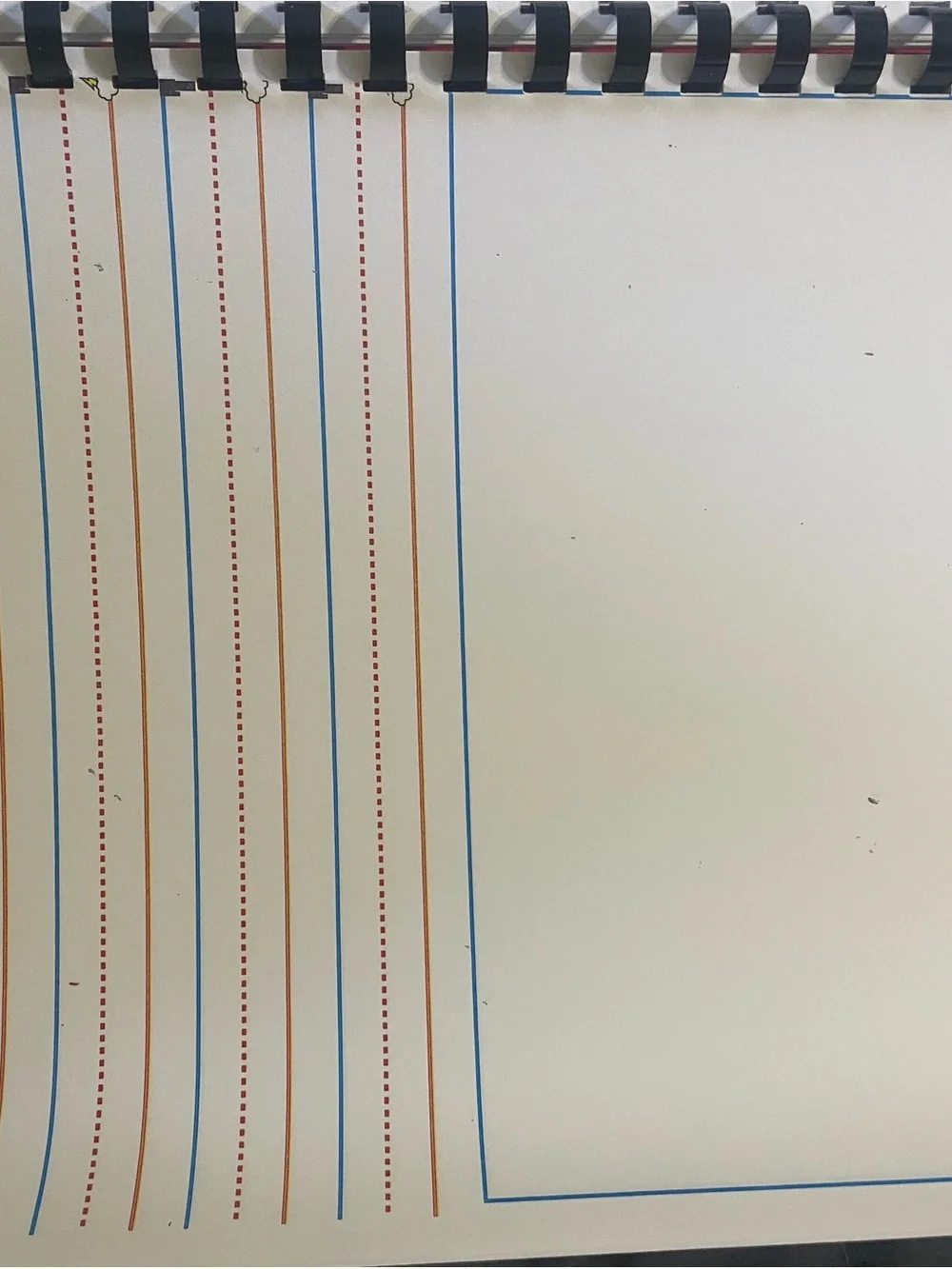 12 Writing Journals. Red laminated back and colorful front. Perfect for pre -k/k